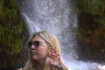 Mr Salmon Ocean Aviator sunglasses – worn on model NZ eyewear