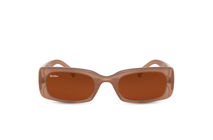 Mr Salmon Slick Salmon Rose sunglasses – square frame NZ eyewear front view