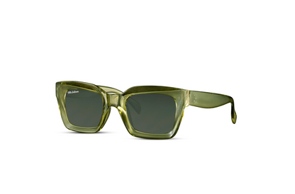 Mr Salmon Butterfly sunglasses green – side angle NZ eyewear