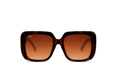 Mr Salmon Oversized sunglasses tortoise – NZ fashion eyewear front view