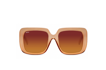 Mr Salmon Oversized sunglasses rose pink – NZ fashion eyewear front view